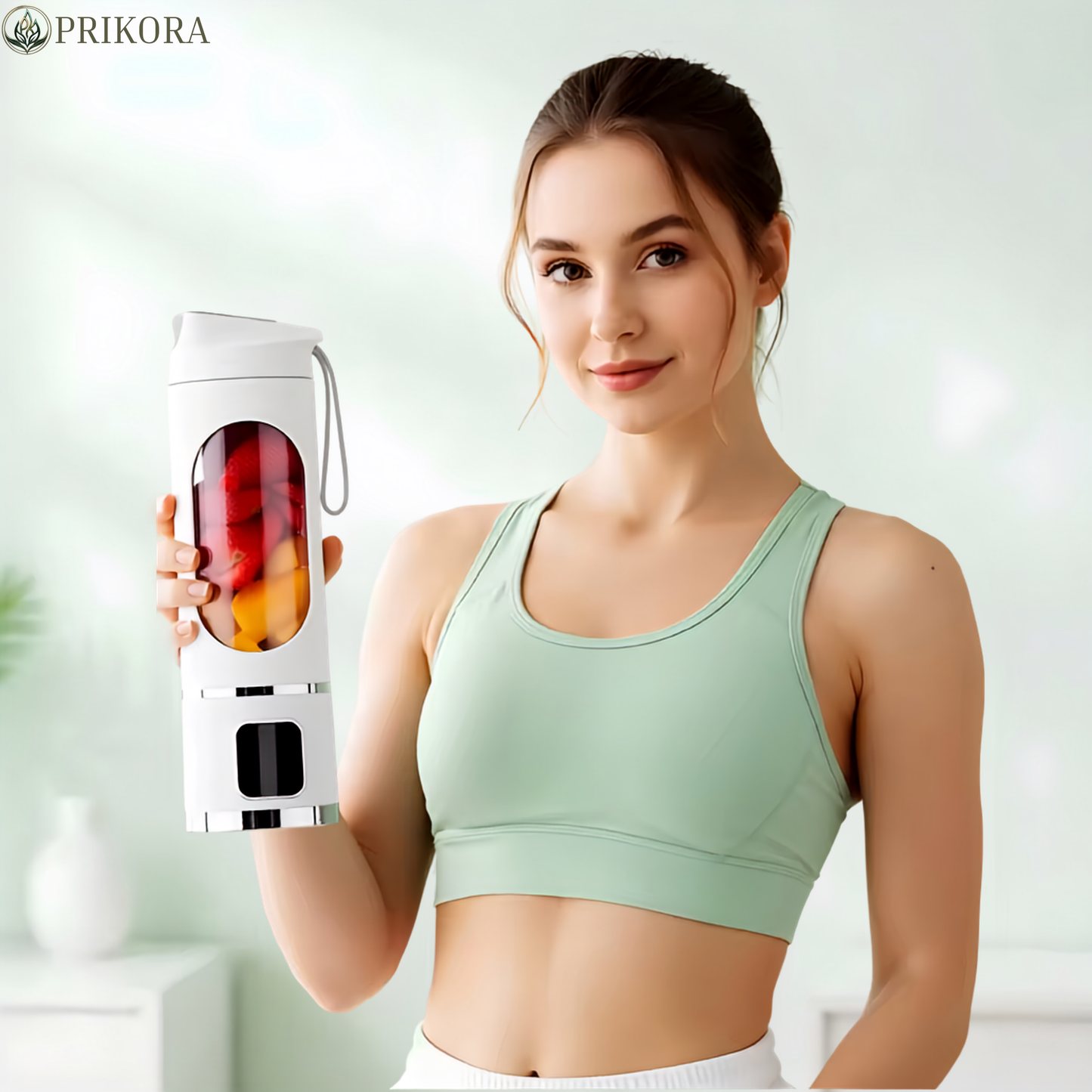 Licuadora Eléctrica Portátil con Pantalla Digital
